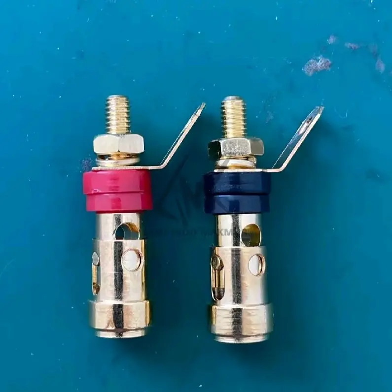 BIDING POST SPEAKER MODEL TEKAN 3.5CM SET MERAH HITAM