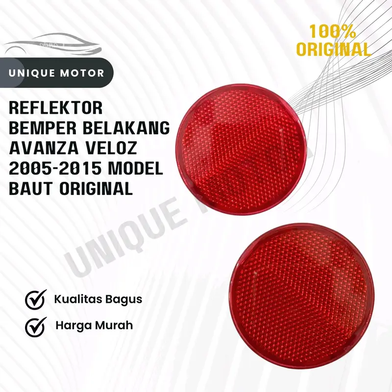 Reflektor Bemper Belakang Avanza Veloz 2005 - 2015 Model Baut Original 0