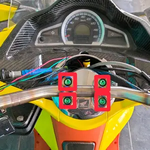 SET BAUT TITANIUM RAISER STANG BEAT STREET VIXION NINJA PCX RX KING 1 SET ISI 4 BAUT MOTORCYCLE