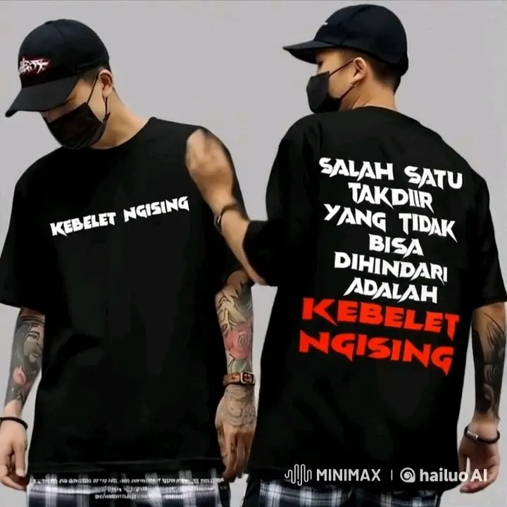 Kaos Kata-Kata Pendek Katun Lembut Sablon Distro Baju - Bajudistro - Wanita, Pria 3