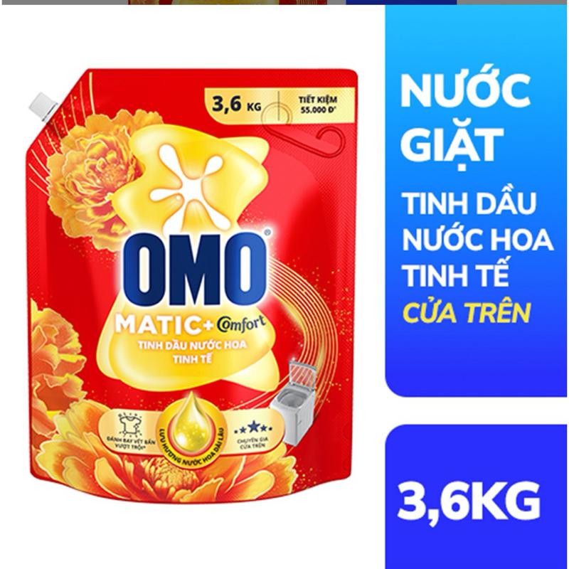 OMO Matic+Comfort 3,6KG Nước Giặt Tinh Dầu Nước Hoa Tinh Tế Của Trên Tiết Kiệm 55.000Đ