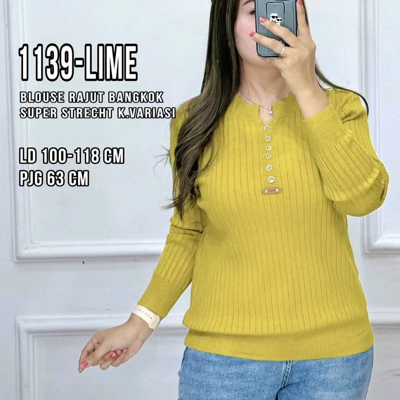 1139 BLOUSE RAJUT BANGKOK HALUS 0