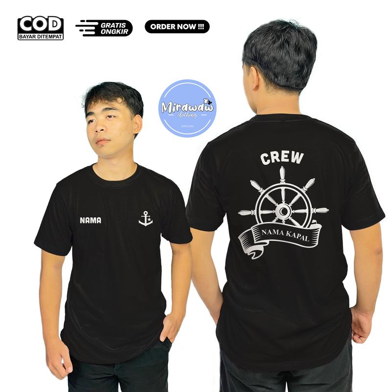 Kaos Pelaut Crew Gratis v2 Nama Kapal dan Nama Kamu Baju Distro - Shop ...