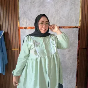 Tunik Tamara Renda jumbo  Airflow muat bb 120 kg by Safira Queen Collection
