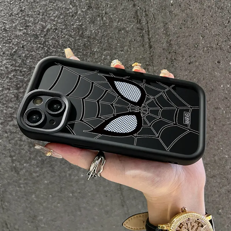 Casing Hp untuk Xiaomi Redmi Note 9 Redmi Note 9s Case hp pelindung Spider Anti drop Casing silikon cangkang Kesing lembut Anti guncangan Softcase 8