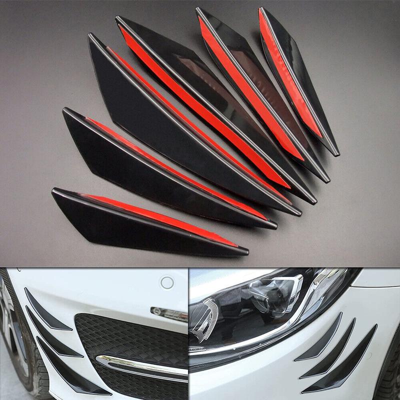 Product Introduction of Universal Car Spoiler Canards Kit Auto Front Bumper Lip Splitter Valence Stickers Body Anti-Collision Diffuser Exterior Soft Rubber Decorative Accessories 20