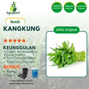 ±600 Benih Kangkung Termurah Tanaman Super Bibit Unggul Cepat Tumbuh Isi Banyak
