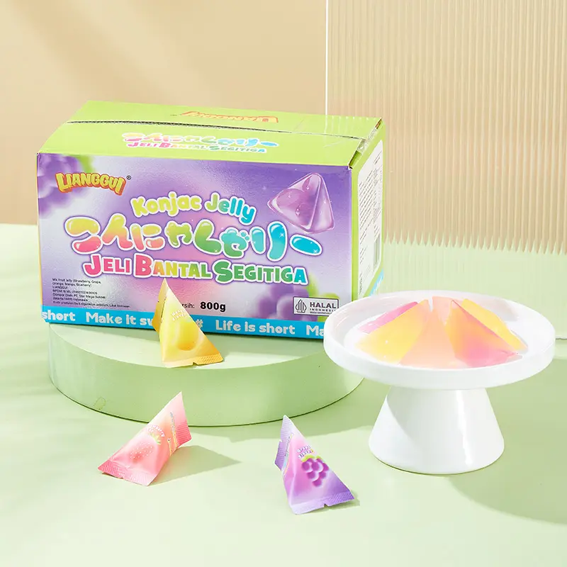 [ LUVMI ] JELLY SEGITIGA ANEKA RASA  | JELI AGAR ANEKA RASA | MANGGA | JERUK | NANAS | ANGGUR | BLUBERI | STROBERI | LECI  | VIRAL  | JELI 200G 4