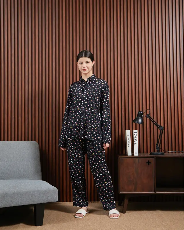 Piyama Kemeja Setelan Panjang Dydlabel Alesya Set Bahan Rayon 7
