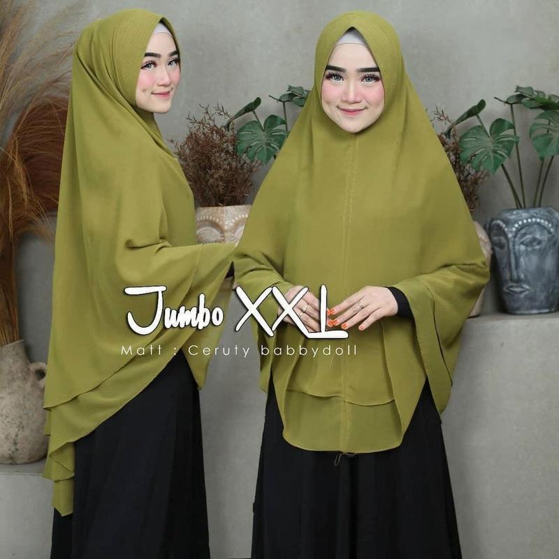 Kerudung Hijab Instant Khimar Syari Jumbo (B) 8
