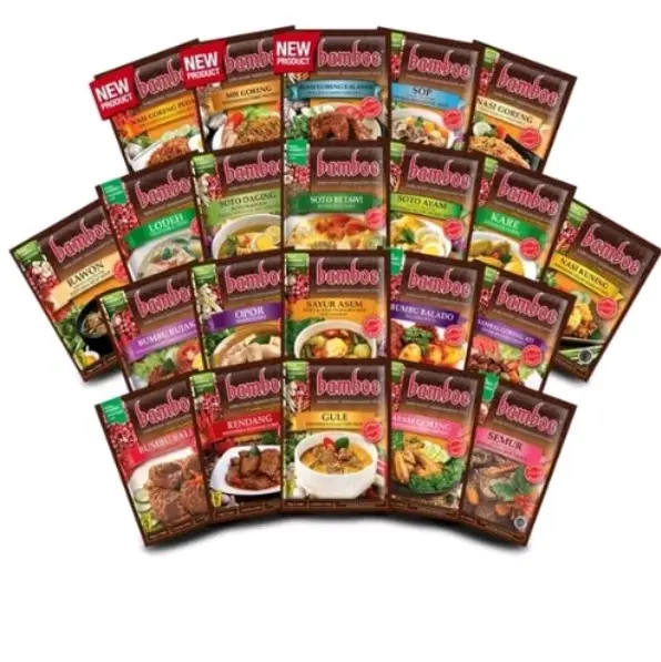 BAMBOE BUMBU MASAK PREMIUM BUMBU MASAK INSTANT INDONESIA BUMBU ASIA  BUMBU BARU KUALITAS SUPER TOMYAM BULGOGI RENDANG NASI GORENG RAWON SEBLAK Masakan Bawang Ayam