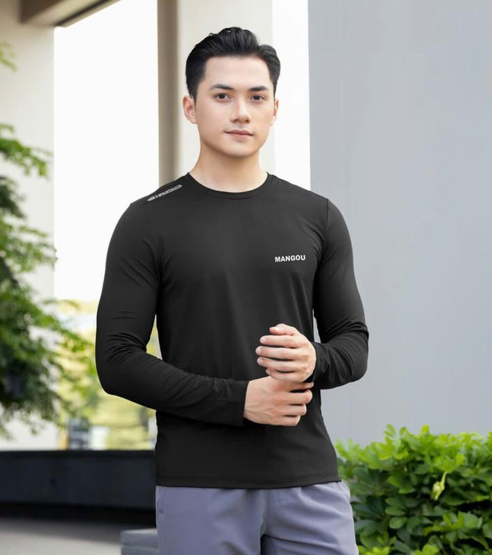  Combo 3 áo - combo 4 áo thun dài tay giữ nhiệt nam 45-95kg,chất thun lạnh mềm mịn mát thấm hút mồ hôi-Menswear 