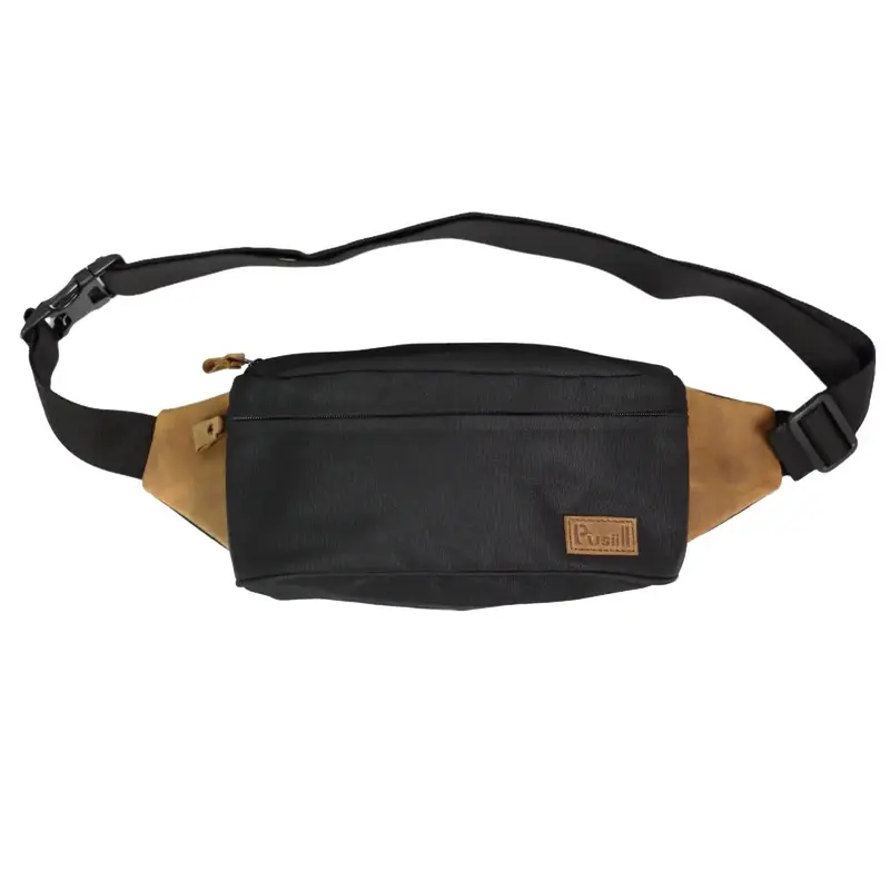 Pusiill - Waist Bag Pria R02 Tas Selempang Pinggang Kulit Waistbag 0