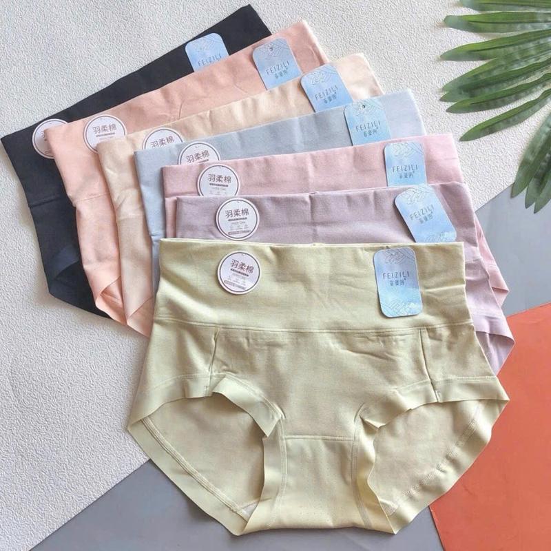 Sét Quần Lót Ôm Bụng Cạp To Dưới Rún Cotton Sịn Ôn M.ông Mềm Mịn Nữ