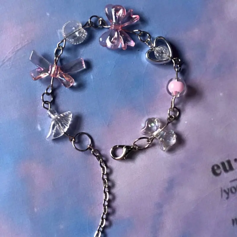 FYA Bracelet Aesthetic Rantai Pita / Gelang Manik / Gelang aesthetic / Gelang rantai Perempuan 1