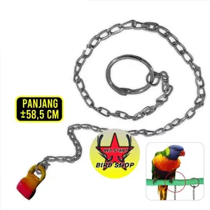 RED START BIRD SHOP Rantai Borgol Burung Nuri Falk Parkit Parrot Hantu Rantai Kaki Burung Latih Training Burung Jinak Rantai Free Flying Burung