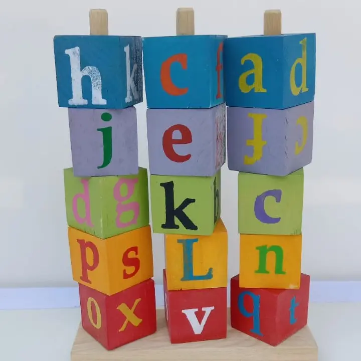 BALOK SUSUN ABJAD - mainan edukasi anak