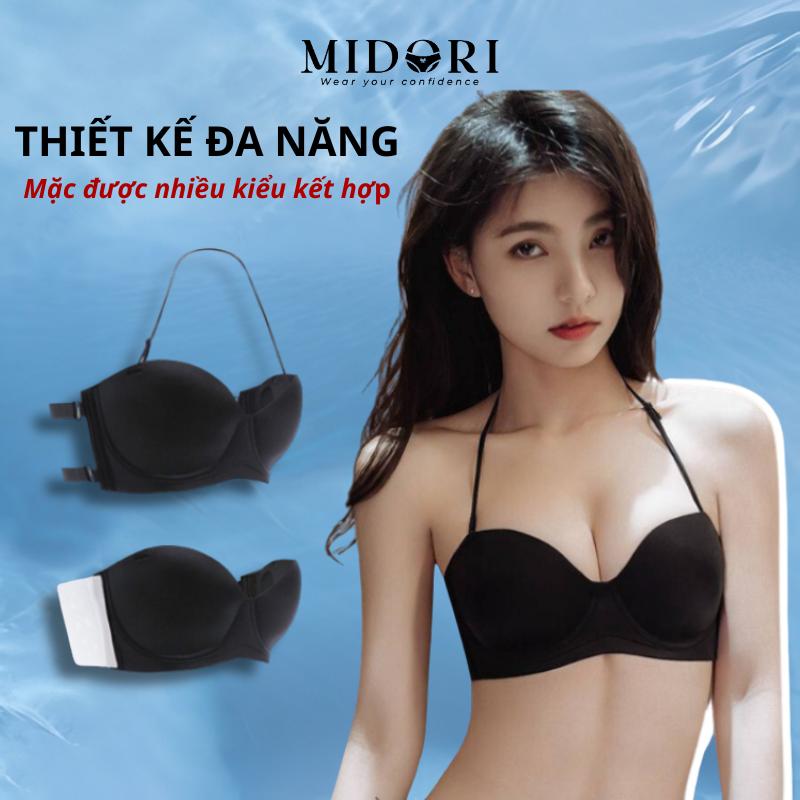 Áo ngực không dây hở lưng cúp ngang chống tụt, Áo lót nữ mặc đầm váy khoe vai xinh được 3 kiểu A27