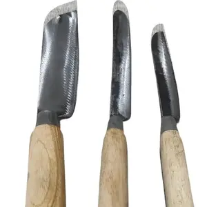 Set Pisau Dapur 3 Pcs Bawang Plat Baja Kitchenware Knife Bulat Multifungsi Tajam Tangguh Tahan Lama