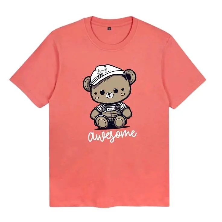 baju distro anak laki laki/perempuan  untuk usia 1-8 tahun bahan katun combet 30s Anak-Anak ubur  ubur  ikan  lele  baju  anak Fashion