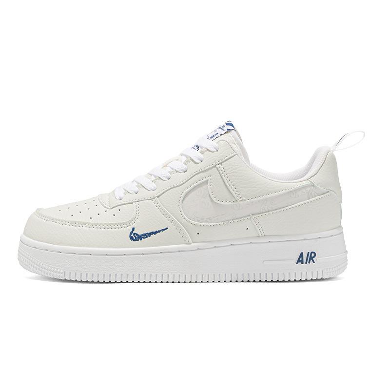 AF1 Air Force One, giày nam màu đen, thiết kế "Black Warrior", giày thể thao đế thấp, màu trắng đậm, màu đen.