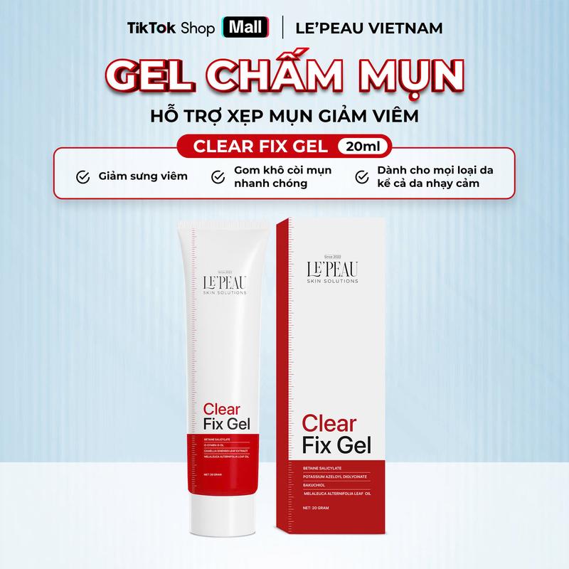  Clear Fix Gel Chấm Mụn Hỗ Trợ Cải Thiện mụn Dung Tích 20ml 