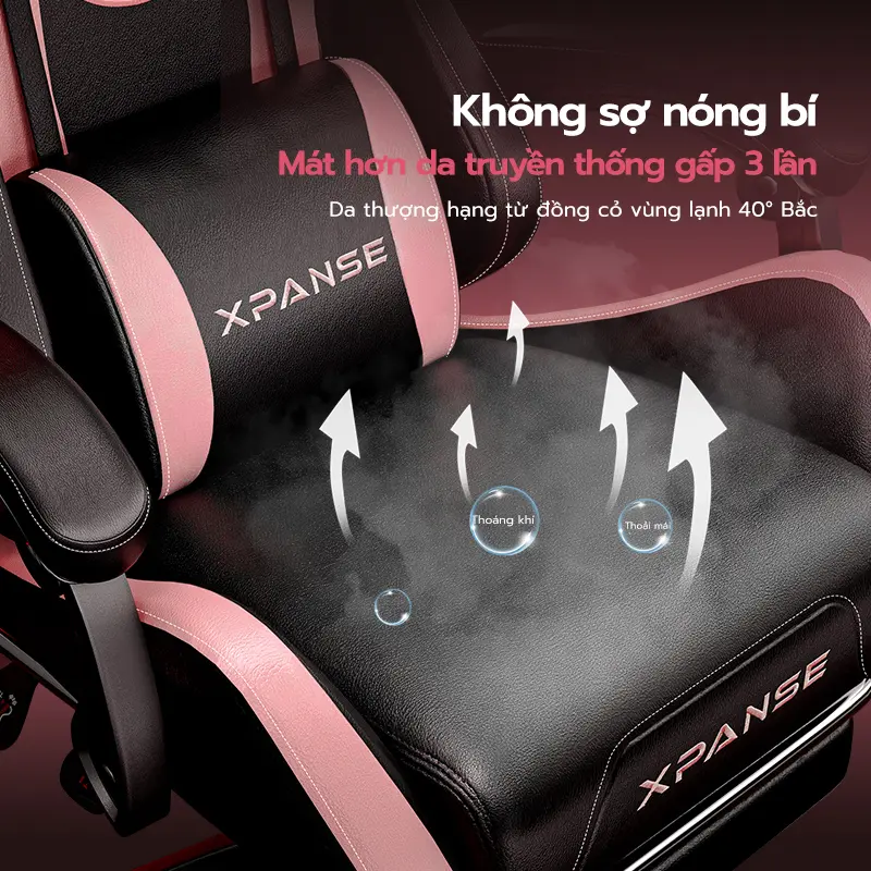 Ghế game gaming Xpanse X33-Chống bám bẩn và trầy xước,Được thiết kế riêng cho nữ giới | ghế công thái học | ghế làm việc | BigBuy360 - bigbuy360.vn