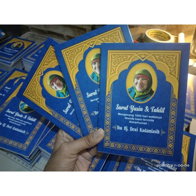ELDESIGN! BUKU YASIN ISI 128 HALAMAN COVER CUSTOM