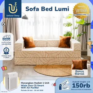 Sofa Bed Lumi by Uniland Sleep | Sofabed Lipat Multifungsi 3 in 1 | Minimalis Modern