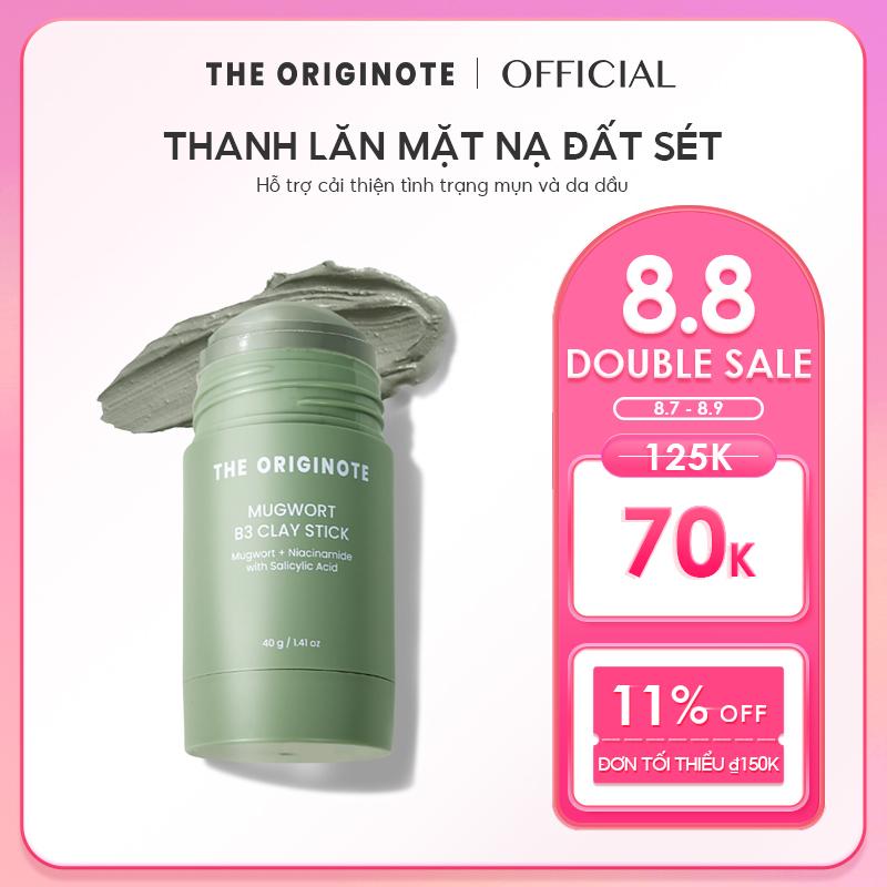 Thanh lăn mặt nạ đất sét The Originote cải thiện mụn kiểm soát dầu dưỡng da mặt se khít lỗ chân B3 Clay Mask Stick 30g