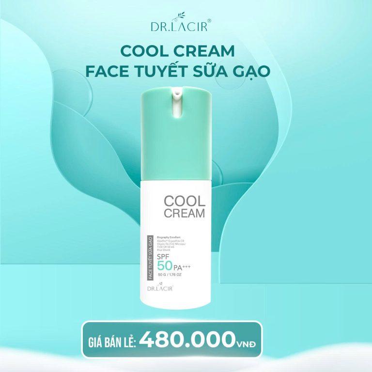  Kem Chống Nắng Cool Cream SPF 50 PA+++  Face Tuyết Sữa Gạo Hộp 50g  