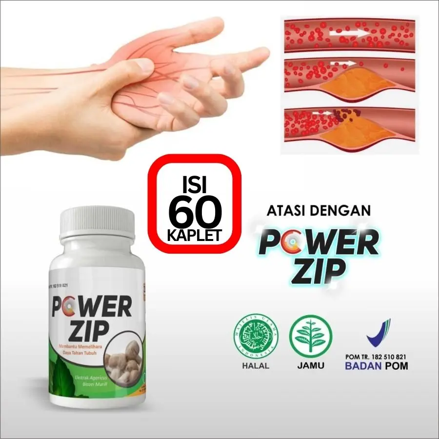 Powerzip original Isi 60 Kaplet Untuk Membantu Menjaga Daya Tahan Tubuh