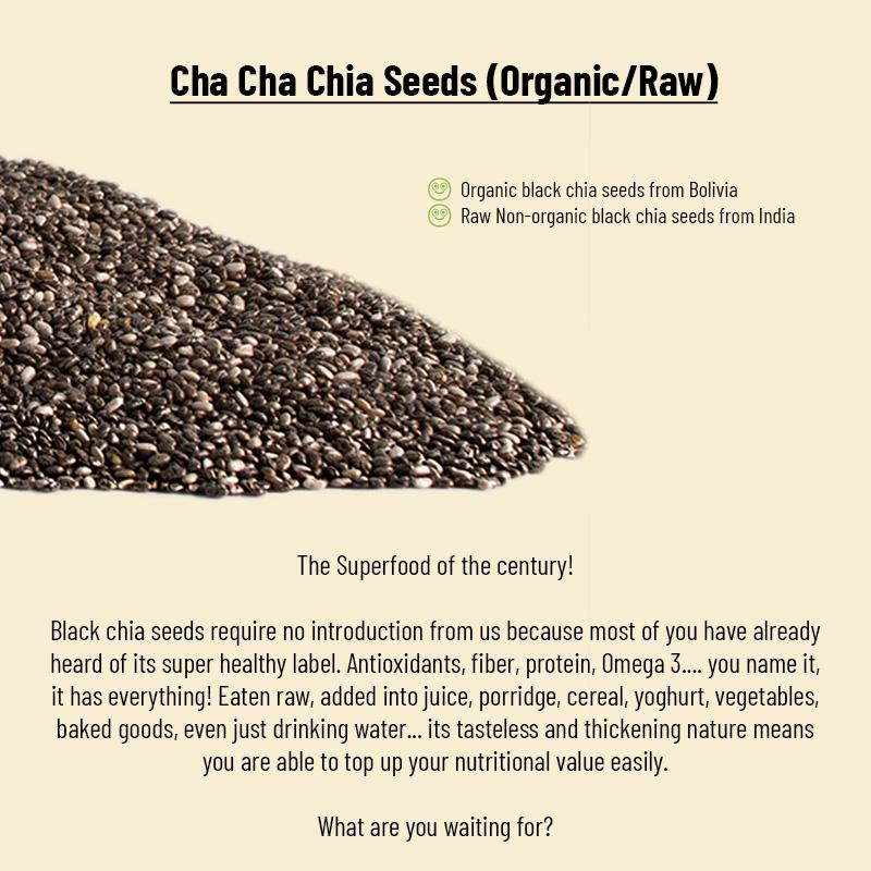 Product Introduction of SnackFirst Organic Black Chia Seeds 500g - Healthy ketogenic low carb seeds 0