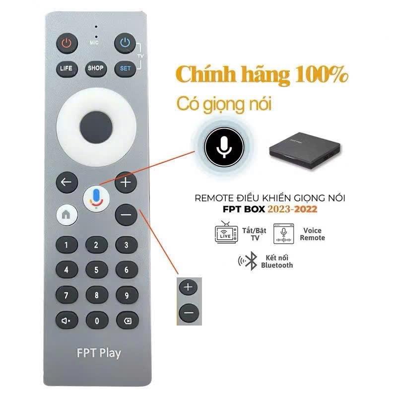  Điều khiển đầu thu FPT Play box 650 kèm giọng nói mẫu mới nhất 2024 