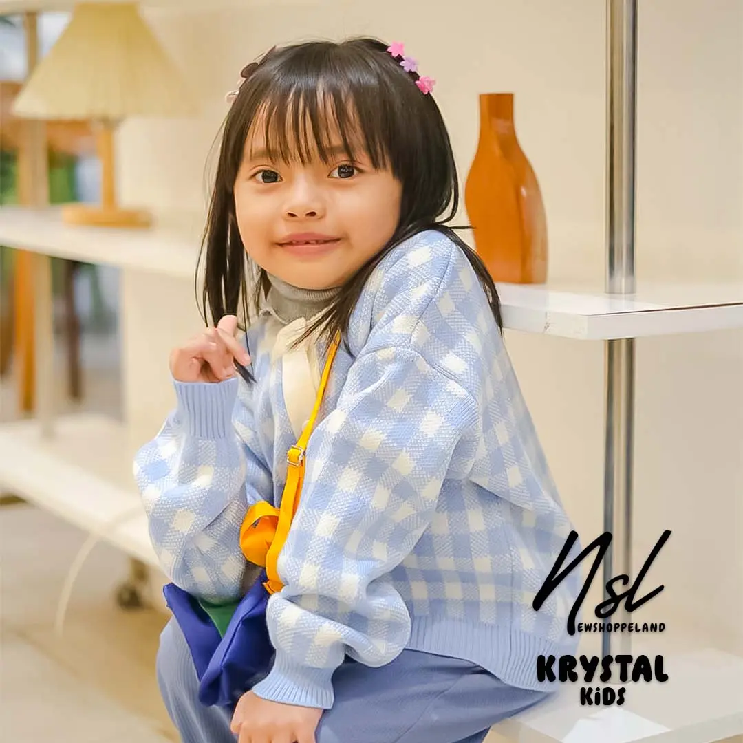 NEWSHOPPELAND - ( UKURAN ANAK ) KRYSTAL CARDIGAN RAJUT PREMIUM