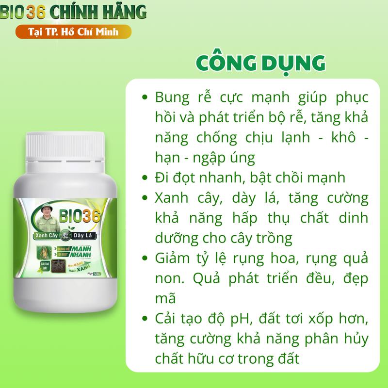 Phân Bón Kích Rễ BIO36 Đâm Rễ Mạnh, Đẩy Đọt Nhanh, Phục Hồi Cây Trồng 5
