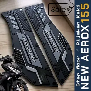 KARPET PIJAKAN KAKI YAMAHA AEROX 155 BORDES PIJAKAN KAKI YAMAHA AEROX TERBARU TEBAL PREMIUM (new Aerox 155 )