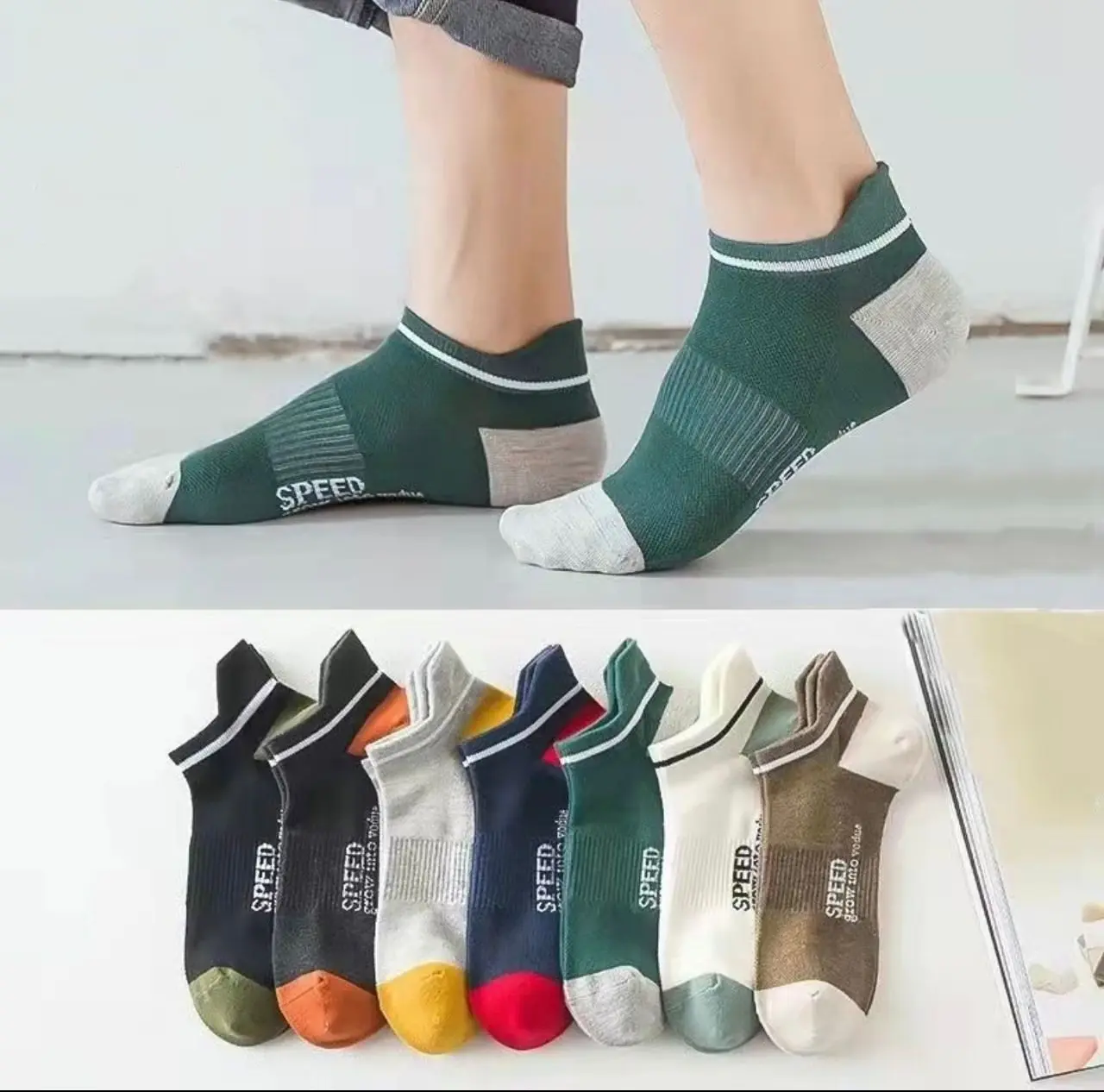 7 Pairs mensocks, womensocks, stokin sukan, outdoor socks, stokin kasual, low cut socks, READY STOCK & FAST SHIPPING