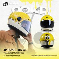 Gambar Helm Full Face Retro Pria Wanita Harian Motor Matic Tebal Nyaman SNI DOT Retro JP ROKR - RK 03 - L dari JPX HELMET Kab. Tangerang 1 Tokopedia