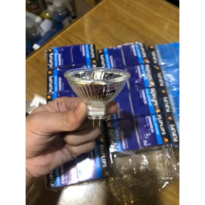 Bóng chén gim Halogen Pliplips 220V và 12V -50W ánh sáng vàng loại tốt