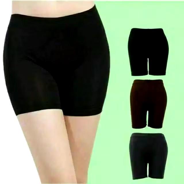 Product Introduction of Paket 6 Pcs Short Wanita Kecil Sampai Dewasa Jumbo Ukuran S-6L Hitam Merah Campur - Pendek Celana Karet Melar Santai cd sweet love dalamobral dalam anti nyeplak Cewek 49