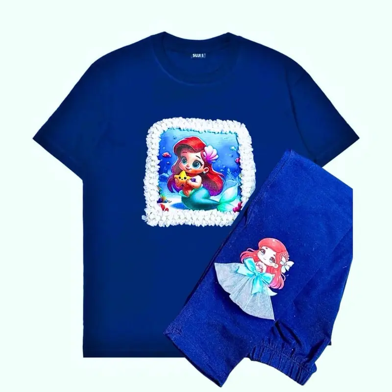 Setelan anak perempuan 1-10tahun/satu stel baju legging kurommii mellody lotsso baju legging anak oneset Katun 7