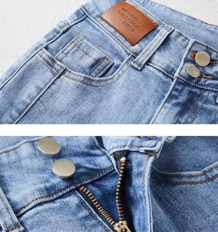 Product Introduction of High-waist Stretch Split Flare Jeans Women Street Clothes Spring Summer 2023 New Slim Women Vintage Denim Trousers Casual Jeans 2