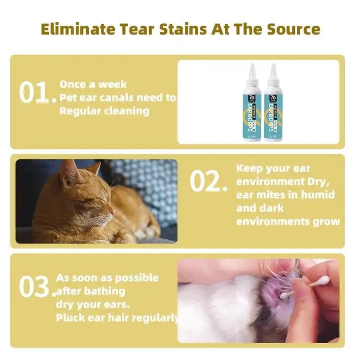 Product Introduction of [HACIKO PETSHOP]Ear Cleaner Pembersih Telinga Kucing Anjing 120ml/PET EAR DROPS 8