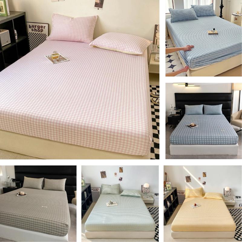 Bộ ga gối 3 món cotton đũi mềm mịn ga trải giường đủ kích thước màu sắc Hàn Quốc basic chất liệu đũi mềm mại thoáng mát phù hợp cho phòng ngủ và decor chụp ảnh