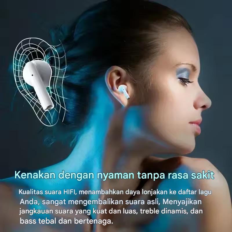 Thinkplus Pro TWS Headphone Nirkabel Earphone Bluetooth 5.0 Headset Tahan Air Dengan Mikrofon untuk Xiaomi iPhone Android Earbuds Jarak Transmisi 10m Baterai Ultra Panjang