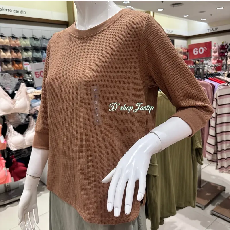 Kaos Waffle CONNEXION Lengan 3/4 By Dept Store 1