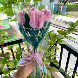 Bunga Tangkai (BUKET) Kerajinan Tangan dari Kawat Bulu - Seni Unik dan Elegan - Hiasan, Hadiah