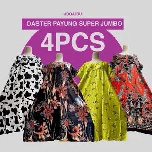 4 PCS DASTER PAYUNG RAYON JUMBO,MOTIF RANDOM,LD 140 CM, MUAT BB MAKSIMAL 100 KG..