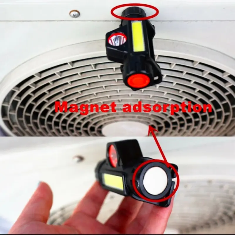 SENTER KEPALA LED HEADLIGHT FLASHLIGHT USB RECHARGERABLE Q5 + COB LED 2